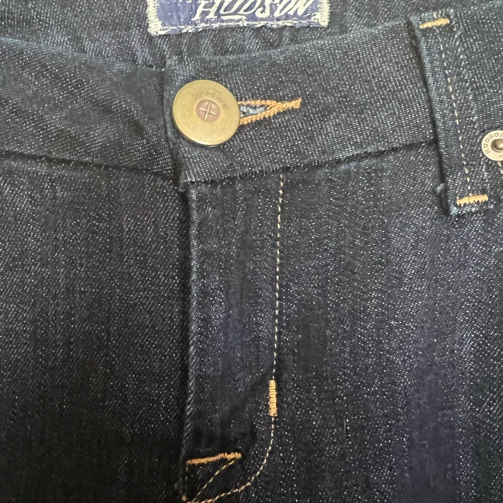 Hudson Jeans Women 28 Blue Denim Pants Low Rise Preppy Dark Wash USA Y2K - Picture 3 of 6